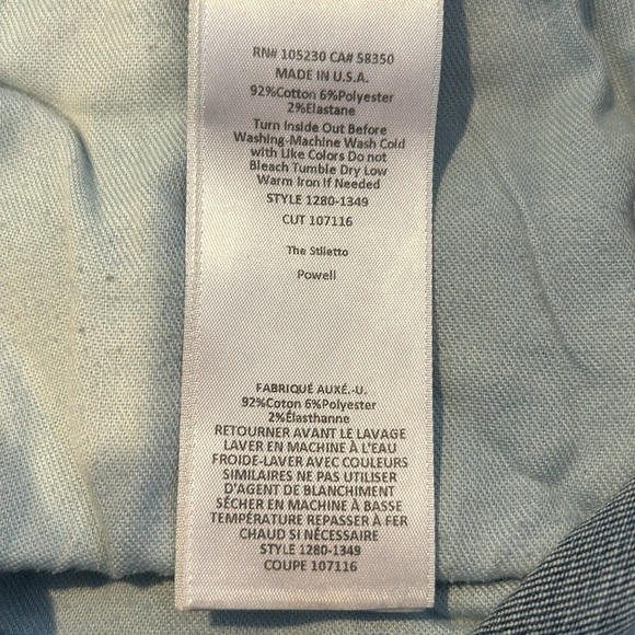 Current/Elliott The Stiletto Skinny Crop Jeans in Powell Size 25 - Picture 7 of 7